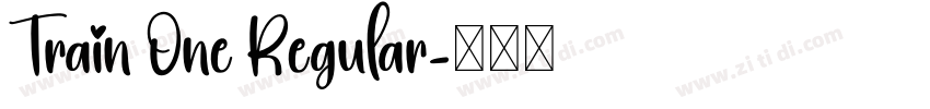 Train One Regular字体转换